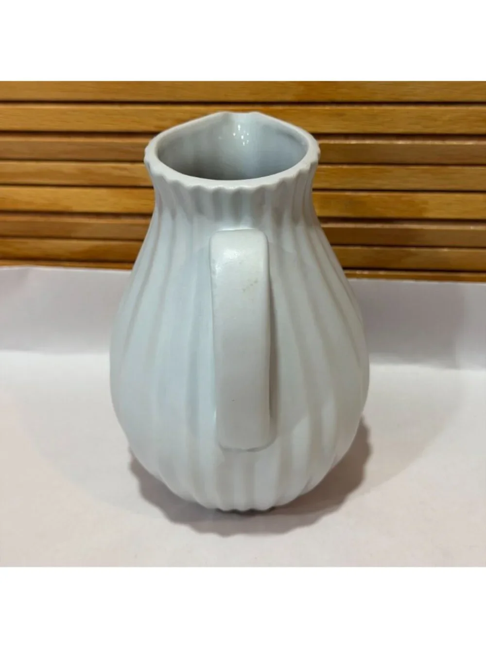 Vintage 1990s Dansk Vesi Pewter Grey Pleated Ribbed 5.5